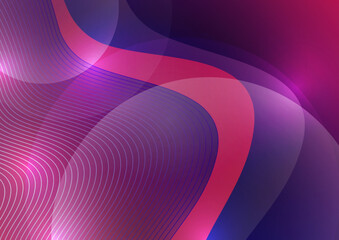 Abstract background liquid organic shapes of dynamic waves and circles, lines on a bright color background. Vector