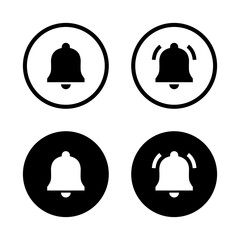 Ringing bell, alarm icon vector. Notification alert sign symbol