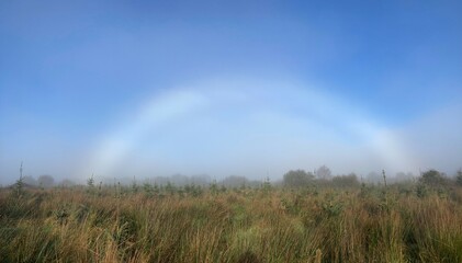 White rainbow over Gurteen , co Sligo, Ireland