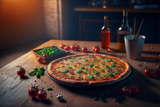 Tasty Pizza AI generated 