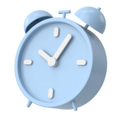 Fototapeta na wymiar 3D alarm clock. 3D illustration.