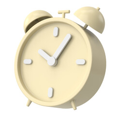 Fototapeta na wymiar 3D alarm clock. 3D illustration.