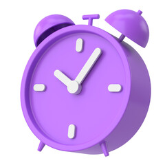 Fototapeta na wymiar 3D alarm clock. 3D illustration.