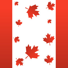Obraz na płótnie Canvas Canada day illustration