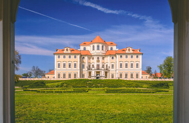 Naklejka premium Czech Liblice castle near Melnik city.