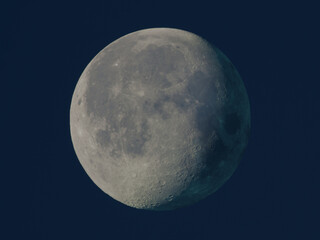 Photograph of Moon in the  waning gibbous lunar phase.