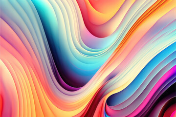 Abstract colorful background generative ai technology