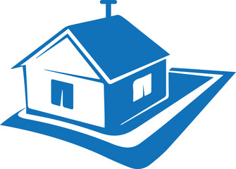 House vector, home vector blue vector