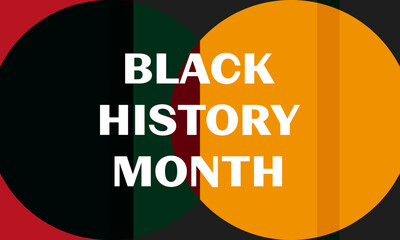 Black History Month - Poster, card, banner, background