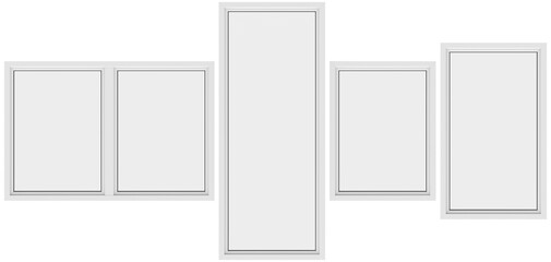 windows, glass, handle, modern, white, aluminium, building, outside, house, hq, arch, viz, cutout, outdoor