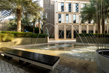 Dubai, United Arab Emirates. dubai exhibition centre. various pavilions on expo 2020