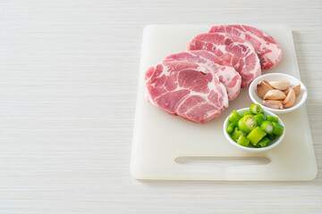 fresh pork neck raw or collar pork