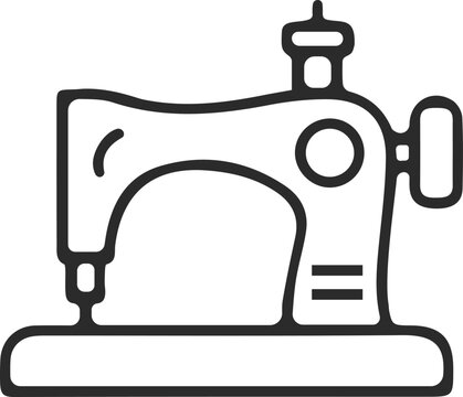recommend clip art: Sewing icon, sewing machine icon black vector