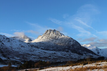 Snowdonia tryfan glyderau carneddau winter wales