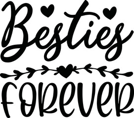 besties forever svg