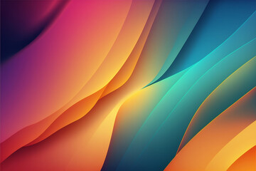 Illustration of a dynamic colorful background - Ultra gradient - Created with generative ai