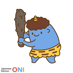 日本の鬼のキャラクターシリーズ「バッティングポーズの鬼」