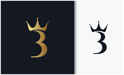 Letter B crown logo