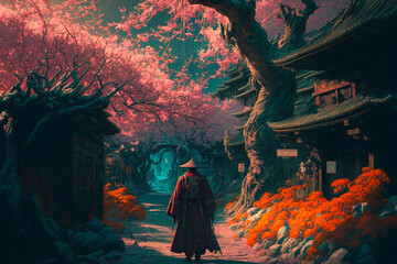WALK AMONG THE CHERRY BLOSSOMS