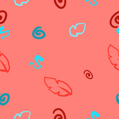 Doodl red pattern