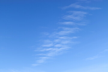 Blue sky with light clouds