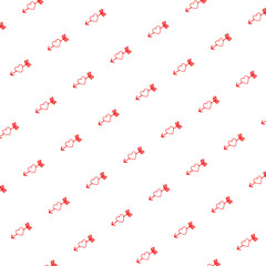 Seamless patterns with black hearts. Seamless background with hearts.
