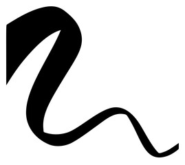 Light black ribbon banners set. Vector illustration