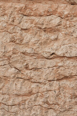 Cracked coral stone rock texture. Abstract background pattern