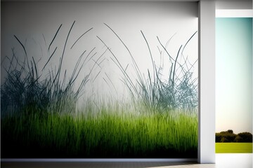 Fototapeta premium wallpaper designe with grass
