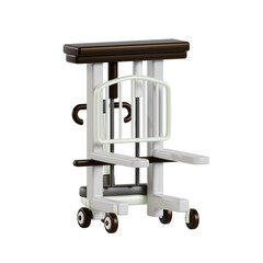 Realistic 3D Render of a Trolley Perfect for Logistics, Warehousing, Shipping, Industrial Design and Material Handling Concepts