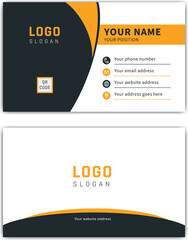 New modern style business card design ,double sided identity corporate template , Vector clean creative graphic layout presentation ,Company promotion business.
