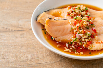 Poached Trout with Yuzu Ponzu Sauce