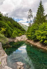 the ephemeral ponds of Tovel: small pearls with turquoise and indigo hues set within the basins of the extensive stony ground of Tovel’s Glares - Trentino Alto Adige,Italy