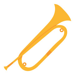 bugle flat icon