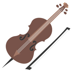 cello flat icon
