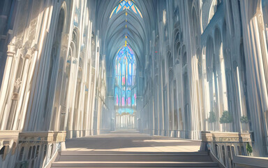 anime cathedral, church