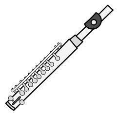 flute filled outline icon