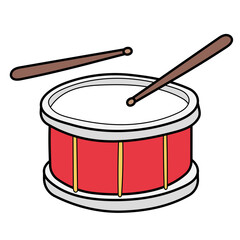 Obraz na płótnie Canvas snare drum filled outline icon