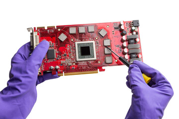 replacing the thermal gasket on the video card memory chips