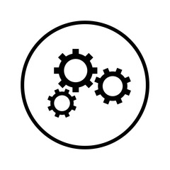 Settings, gear icon.