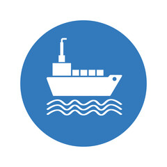 Ship, boat icon.