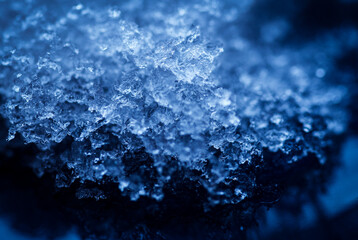 texture of frozen ice crystals