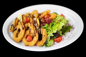 close up of a good serving of delicious snacks from the chef