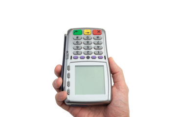 mobile Bank terminal for payment with credit card