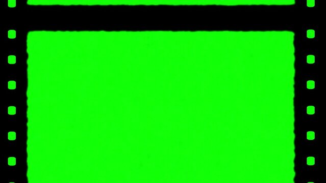 film reel template animation with green screen chroma key
