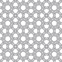 Seamless islamic pattern. Background vector illustration. Seamless girih pattern. Traditional Islamic Design. Mosque decoration element. Seamless geometric pattern. Vector ornamental pattern.