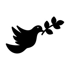 Peace icon vector logo design template