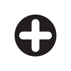 Fototapeta premium simple plus icon vector symbol sign