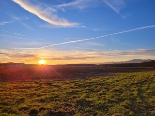 Coucher de Soleil sur les Vosges