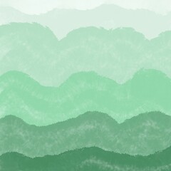 Green brush painted gradient colorful watercolor background